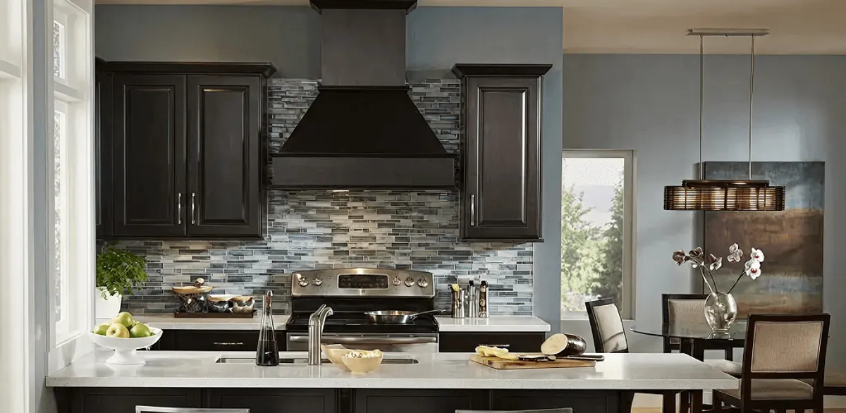 Kitchen cabinet painting and refinishing in a modern kitchen in St Paul, MN